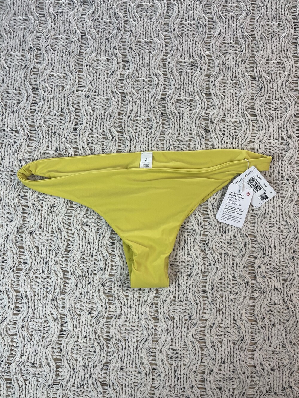 Lululemon Sun Soaker LR Cheeky Bottom Bikini swim bottom Womens 10 Nylon - NWT